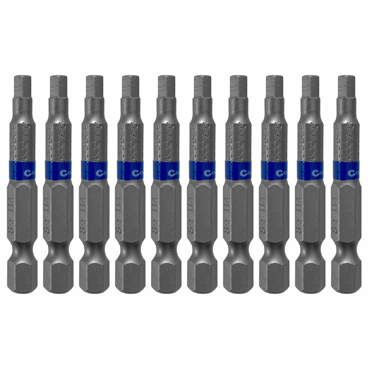 10 pieces – Steel bit set HEX4, 50 mm, Cutop Profi