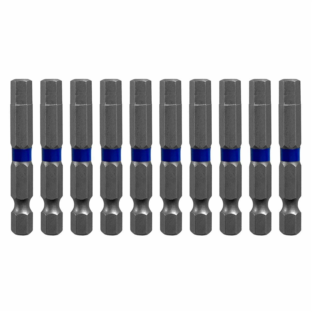 10 pieces – Steel bit set HEX6, 50 mm, Cutop Profi