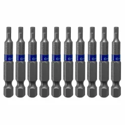 10 pieces - Steel bit set HEX3, 50 mm, Cutop Profi