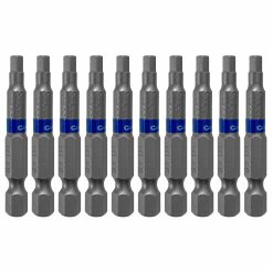 10 pieces - Steel bit set HEX4, 50 mm, Cutop Profi