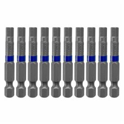 10 pieces - Steel bit set HEX5, 50 mm, Cutop Profi