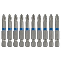 10 pieces - Steel bit set PZ2, 50 mm, Cutop Profi