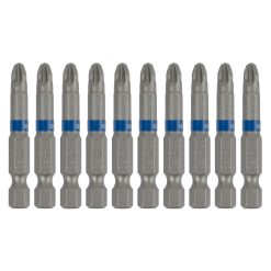 10 pieces - Steel bit set PZ3, 50 mm, Cutop Profi