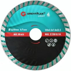 Diamond cutting disc "Turbo wave" GreatFlex Light