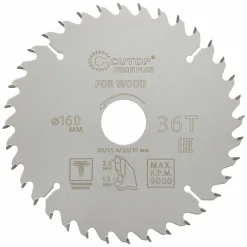 Teflon-coated wood saw blade, Cutop Profi Plus